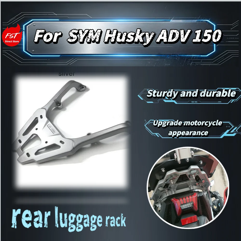 For SYM Husky 150 ADV Motorcycle Rear Tail Rack Heavy Duty Aluminum Luggage Carrier Bracket Parts
For SYM Husky 150 ADV Motorcycle Rear Tail Rack Heavy Duty Aluminum Luggage Carrier Bracket Parts