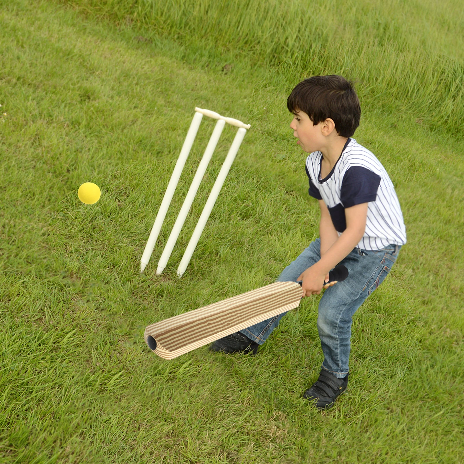 EVA Set 24 Inch Wood Grain Bats Balls Kids Sports Toy Game Activities Child Practice Lightweight Durable
EVA Set 24 Inch Wood Grain Bats Balls Kids Sports Toy Game Activities Child Practice Lightweight Durable