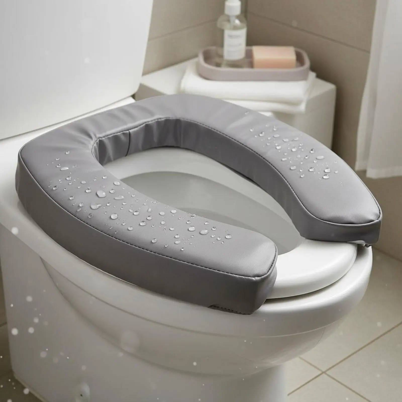 Padded Toilet Seat Cushion Hook and Loop Waterproof Toilet Seat Cover Bathroom Aid Thickened Soft
Padded Toilet Seat Cushion Hook and Loop Waterproof Toilet Seat Cover Bathroom Aid Thickened Soft