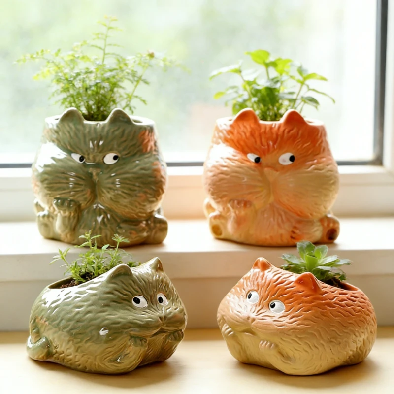 Cartoon New Personalized Thumb Pot Cute Dog Cat Simple Style Succulent Plant Pot Creative Animal Potted Ornament Desktop Decor
Cartoon New Personalized Thumb Pot Cute Dog Cat Simple Style Succulent Plant Pot Creative Animal Potted Ornament Desktop Decor