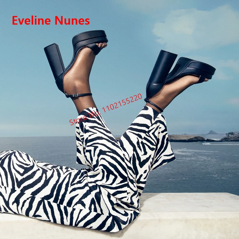 New Women's Black Sandals Summer Platform Round Toe Chunky Heel Ankle Strap Buckle Fashion Casual Office Shoes For footwear
New Women's Black Sandals Summer Platform Round Toe Chunky Heel Ankle Strap Buckle Fashion Casual Office Shoes For footwear