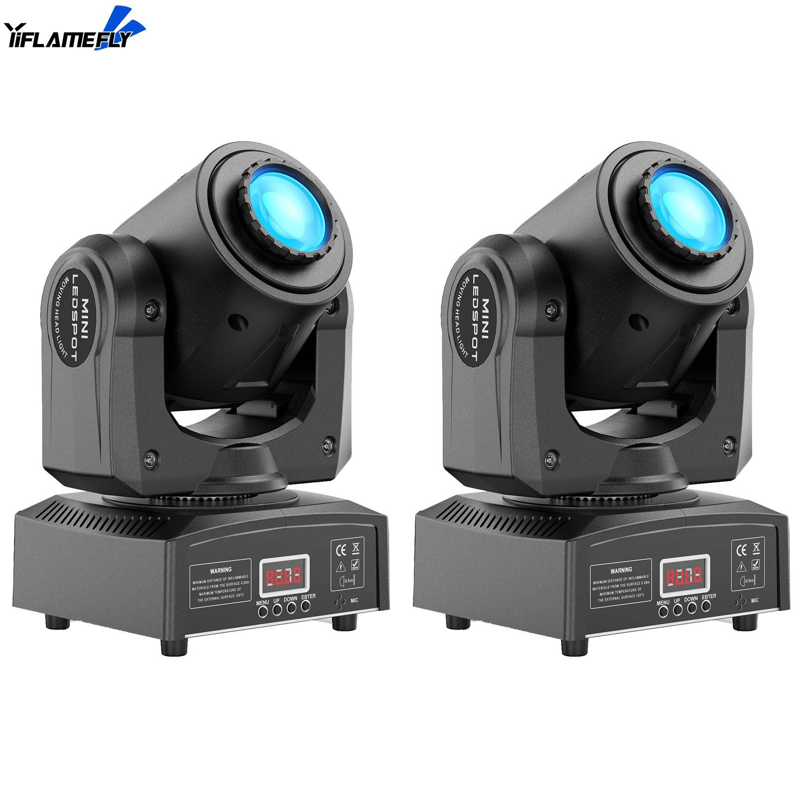Yiflamefly 2Pcs 30W RGBW Spot LED Black Moving Head Gobos Stage Light DMX512 Voice Control For Disco DJ Party Wedding Christmas
Yiflamefly 2Pcs 30W RGBW Spot LED Black Moving Head Gobos Stage Light DMX512 Voice Control For Disco DJ Party Wedding Christmas