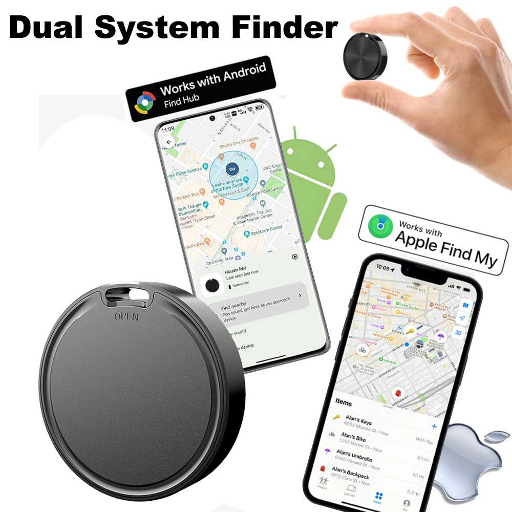 2025 Dual system GPS Tracker for Android and ios,Global Item Locator Anti-lost Device supports Android Apple Smartphone Finder
2025 Dual system GPS Tracker for Android and ios,Global Item Locator Anti-lost Device supports Android Apple Smartphone Finder