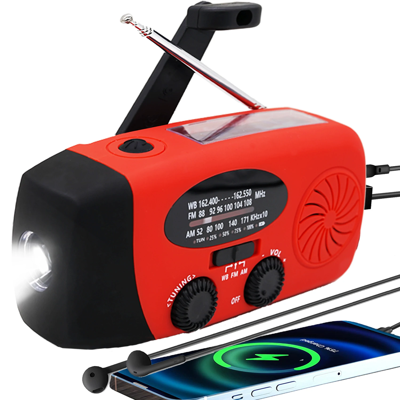 2000mah 5000mah 10000mah Emergency Solar Hand Crank Dynamo NOAA Portable Weather Radio With Flashlight and Cell Phone Charger
2000mah 5000mah 10000mah Emergency Solar Hand Crank Dynamo NOAA Portable Weather Radio With Flashlight and Cell Phone Charger