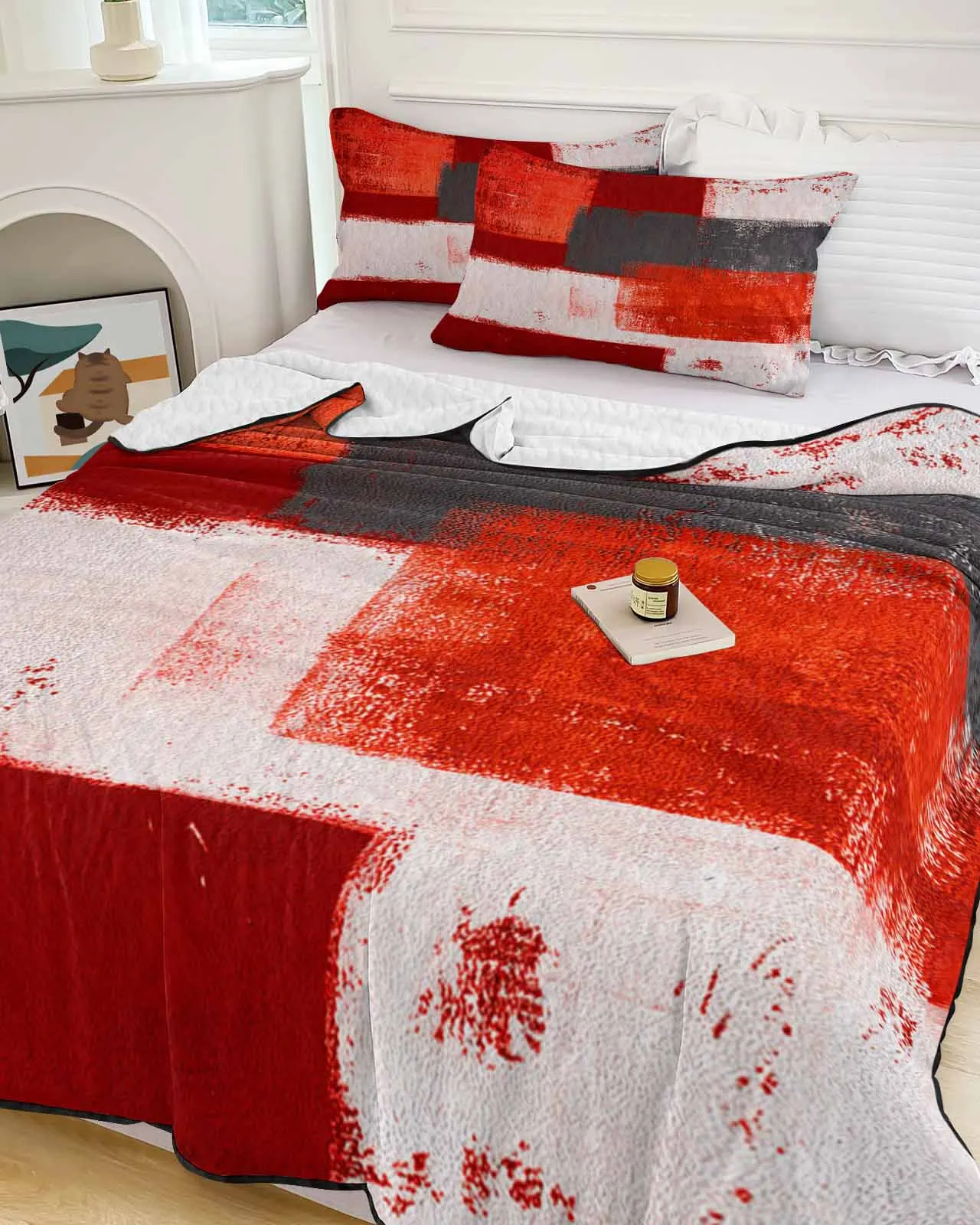 Oil Painting Abstract Geometric Red Cooling Blankets Air Condition Comforter Lightweight Summer Quilt for Bed Soft Thin Quilt
Oil Painting Abstract Geometric Red Cooling Blankets Air Condition Comforter Lightweight Summer Quilt for Bed Soft Thin Quilt