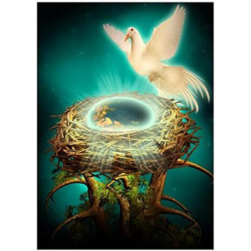 5D DIY Diamond Painting Bird's Nest Dove Cross Stitch Full Circle Square Diamond Embroidery Mosaic Picture Decorative Home FH597
5D DIY Diamond Painting Bird's Nest Dove Cross Stitch Full Circle Square Diamond Embroidery Mosaic Picture Decorative Home FH597