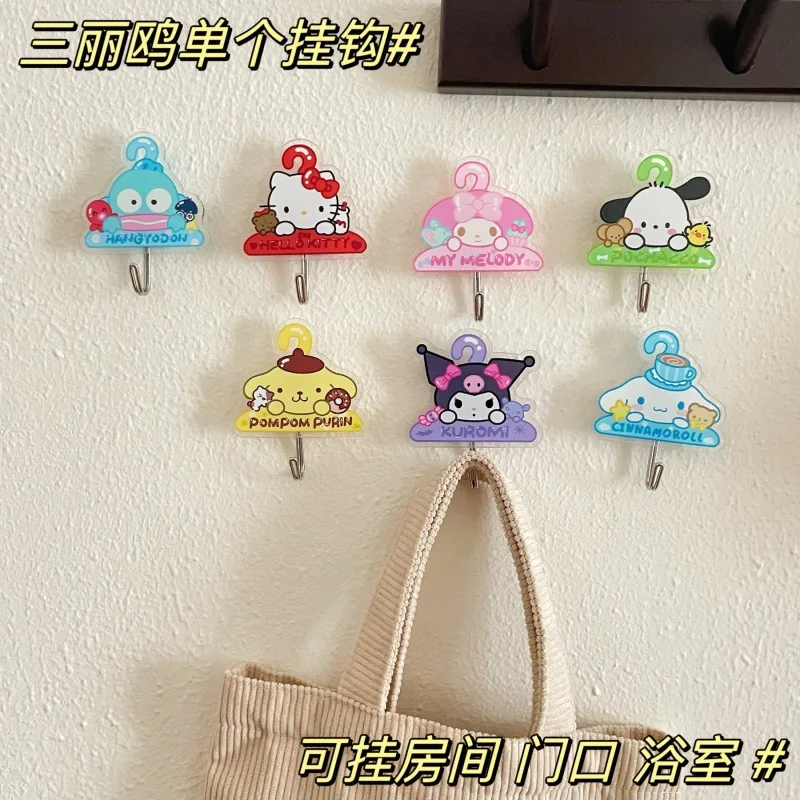Kawaii Sanrio Wall Hooks Cinnamoroll My Melody Pochacco Hello Kitty Cute Acrylic No-Hole Hooks Bath Kitchen Bedroom Receive Tool
Kawaii Sanrio Wall Hooks Cinnamoroll My Melody Pochacco Hello Kitty Cute Acrylic No-Hole Hooks Bath Kitchen Bedroom Receive Tool