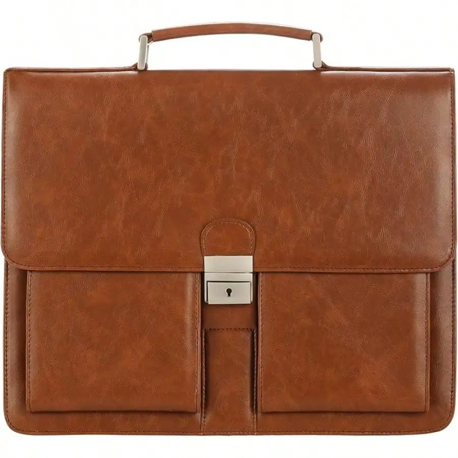 Mens New PU Leather Attache Briefcase Traditional Messenger Lawyer Bag, Office Essential
Mens New PU Leather Attache Briefcase Traditional Messenger Lawyer Bag, Office Essential