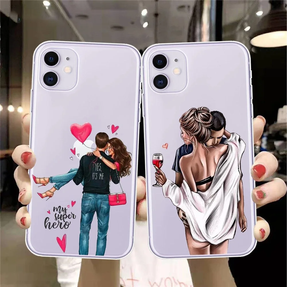 Fashion Girl And Boy Couple Phone Case For iPhone 11 12 13 14 Pro MAX Mini XR X XS 7 8 Plus SE Shockproof Silicone Soft Cover
Fashion Girl And Boy Couple Phone Case For iPhone 11 12 13 14 Pro MAX Mini XR X XS 7 8 Plus SE Shockproof Silicone Soft Cover