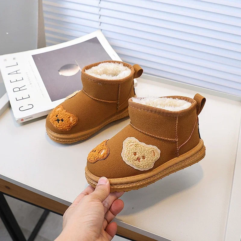 Fashion Children's Winter Boots for Boy Cute Bear Embroidered Girls Thermal Boots Thickened Warm Kids Snow Boot Cartoon Trend
Fashion Children's Winter Boots for Boy Cute Bear Embroidered Girls Thermal Boots Thickened Warm Kids Snow Boot Cartoon Trend