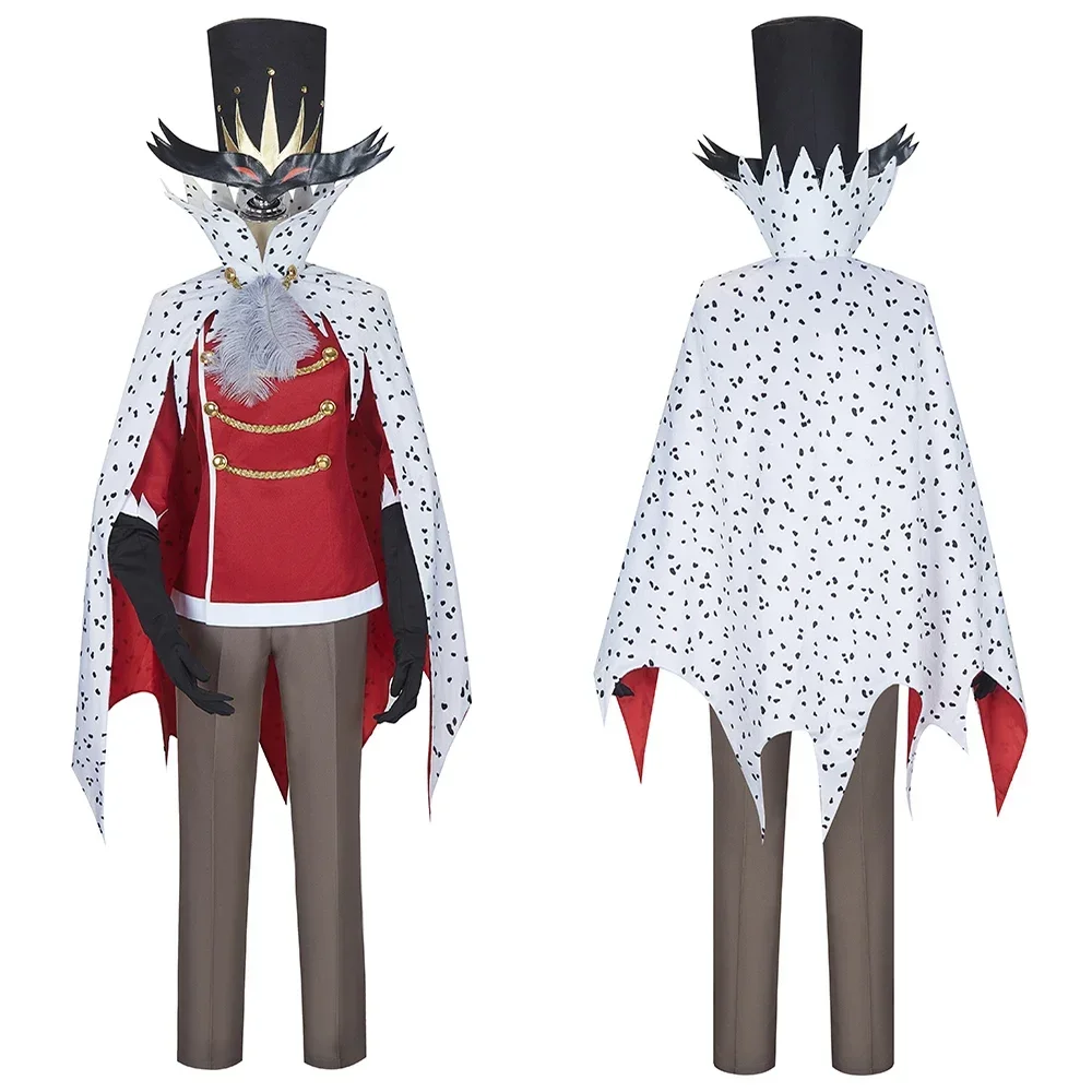Anime Helluva Boss Stolas Cosplay Costume Cloak Top Pant Full Set Uniform Suit with Hat Halloween Outfit for Men Women
Anime Helluva Boss Stolas Cosplay Costume Cloak Top Pant Full Set Uniform Suit with Hat Halloween Outfit for Men Women