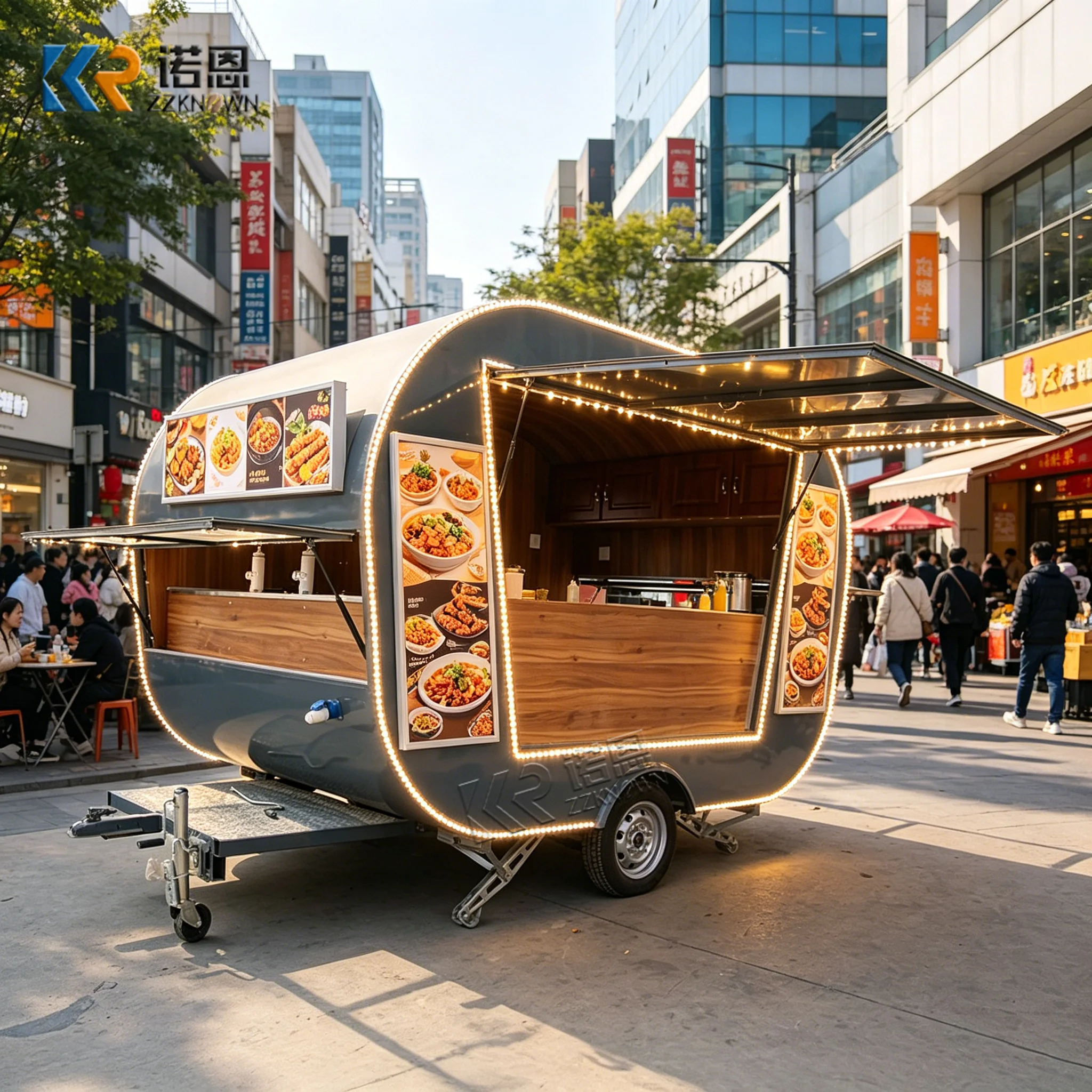 Mobile Food Cart Commercial Catering Trailer with Stainless Steel Counter for Business Use
Mobile Food Cart Commercial Catering Trailer with Stainless Steel Counter for Business Use