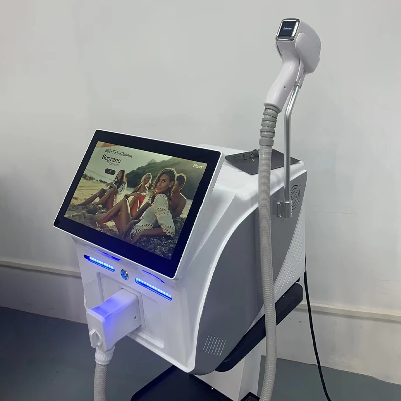 3000 Вт диодный лазер для удаления волос с умной ручкой экрана, ледяное охлаждение, безболезненная перманентная депиляция для салона красоты
3000 Вт диодный лазер для удаления волос с умной ручкой экрана, ледяное охлаждение, безболезненная перманентная депиляция для салона красоты