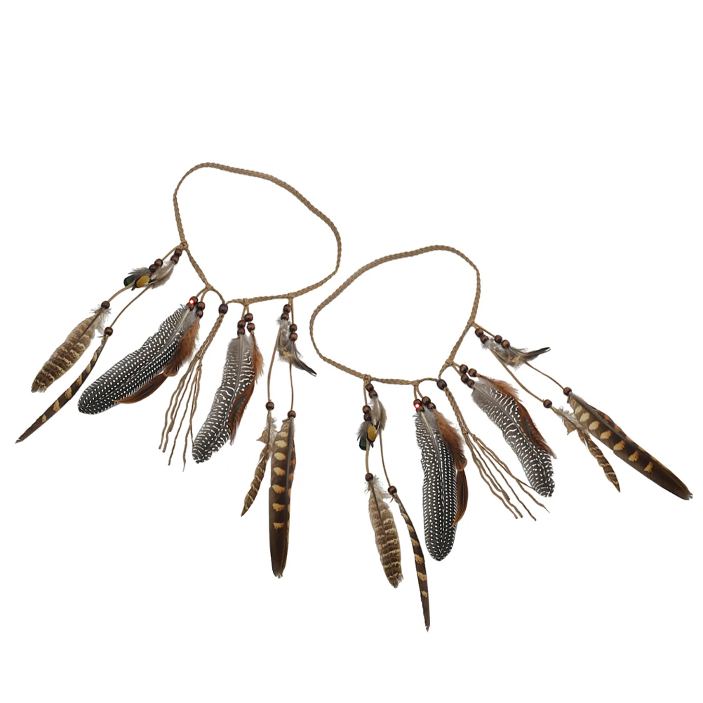 2Pcs Headbands Women Durable Use Adjustable Length Boho Plume Hair Decor Native Party Hair Hoop Hairband
2Pcs Headbands Women Durable Use Adjustable Length Boho Plume Hair Decor Native Party Hair Hoop Hairband