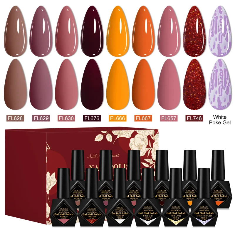 12pcs/set 10ml Gel Nail Polish Set HEMA Free Semi Permanent Soak Off UV LED Gel Varnish Nail Art Decorations Nail Supplies
12pcs/set 10ml Gel Nail Polish Set HEMA Free Semi Permanent Soak Off UV LED Gel Varnish Nail Art Decorations Nail Supplies