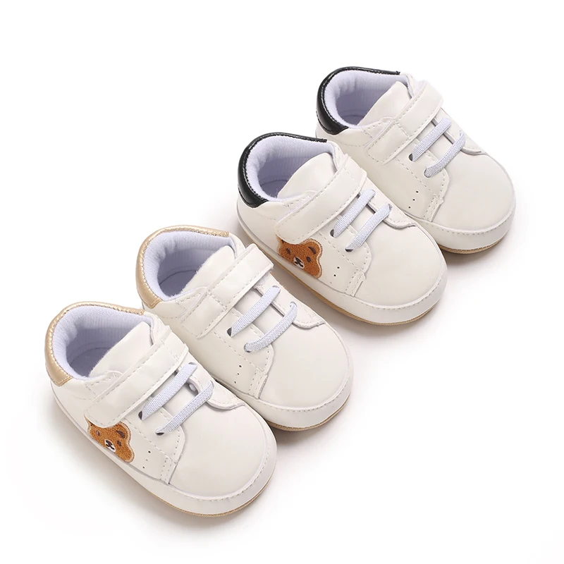 0-18 Months Old New Baby Sports Shoes With Teddy Bear Pattern Leather Breathable And Anti Drop Rubber Sole Baby Shoes
0-18 Months Old New Baby Sports Shoes With Teddy Bear Pattern Leather Breathable And Anti Drop Rubber Sole Baby Shoes