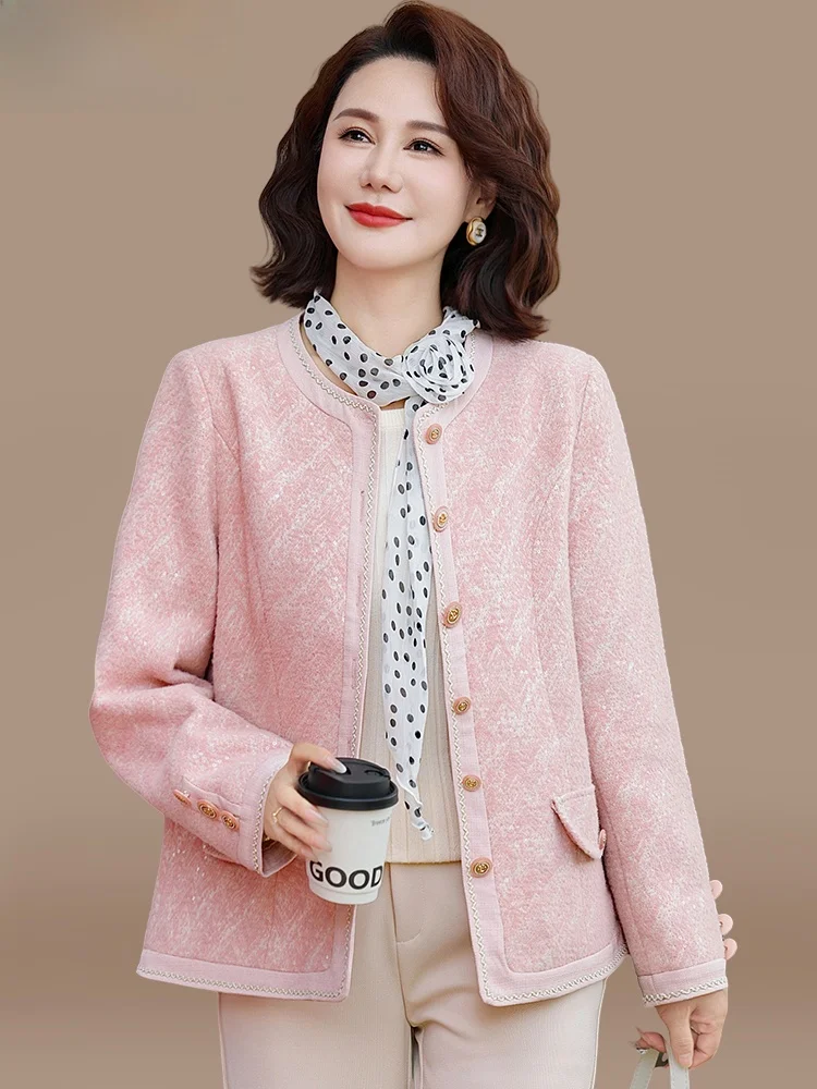 Осенняя модная верхняя одежда для женщин среднего и старшего возраста: свободный кардиган из полиэстера в стиле «маленький французский шик»
Осенняя модная верхняя одежда для женщин среднего и старшего возраста: свободный кардиган из полиэстера в стиле «маленький французский шик»