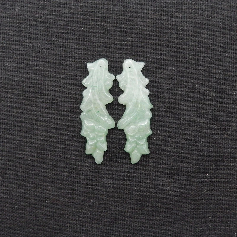 Natural Stone Women's Handmade Green Aventurine Leaf Shape Earring Beads 44x15x5mm Bead Accessory For DIY Jewelry Making 7.3g
Natural Stone Women's Handmade Green Aventurine Leaf Shape Earring Beads 44x15x5mm Bead Accessory For DIY Jewelry Making 7.3g