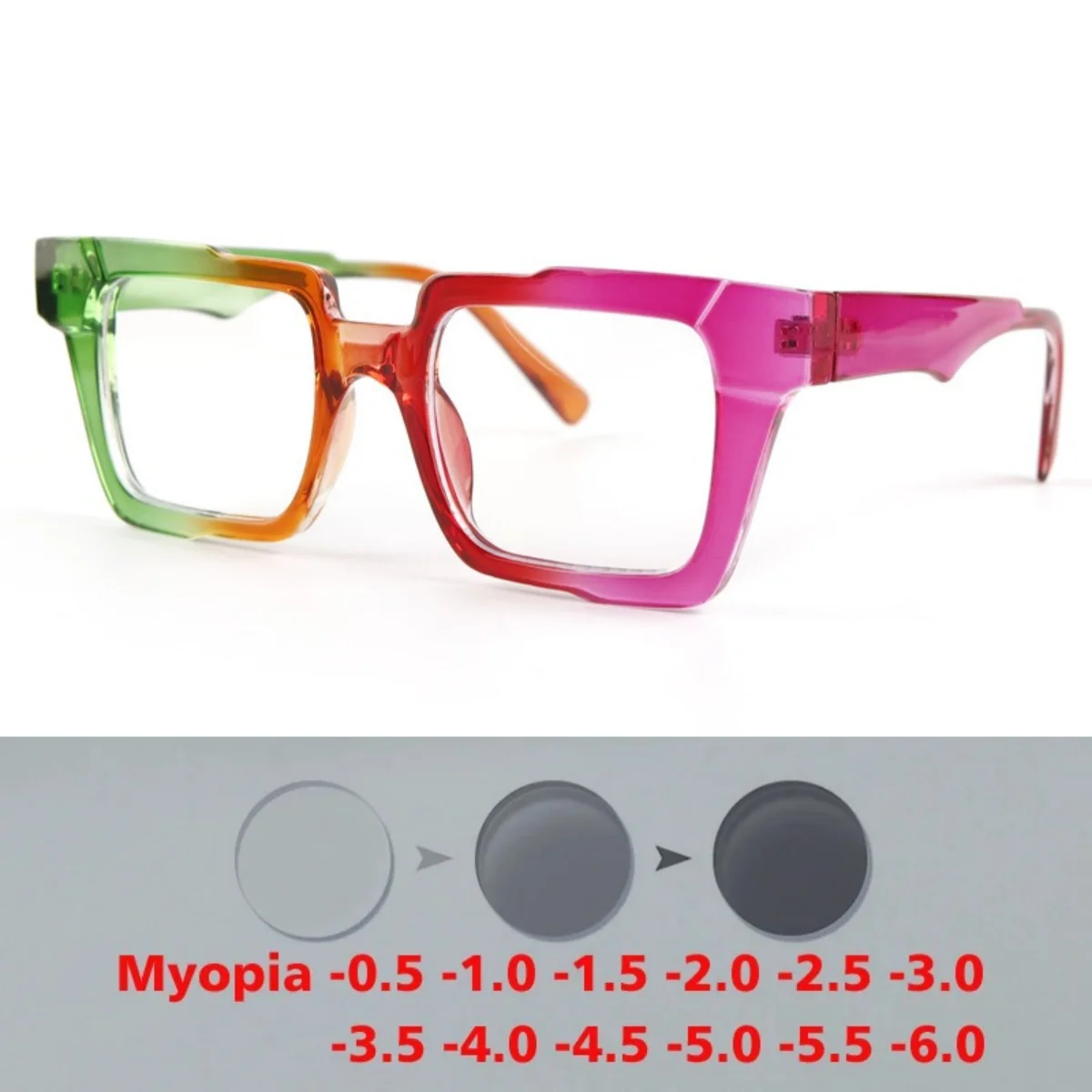 Photochromic Nearsighted Sunglasses Fashion Ultralight Frameless Myopia Eyeglasses Finished Optical Eyewear Diopter 0 To -6.00
Photochromic Nearsighted Sunglasses Fashion Ultralight Frameless Myopia Eyeglasses Finished Optical Eyewear Diopter 0 To -6.00