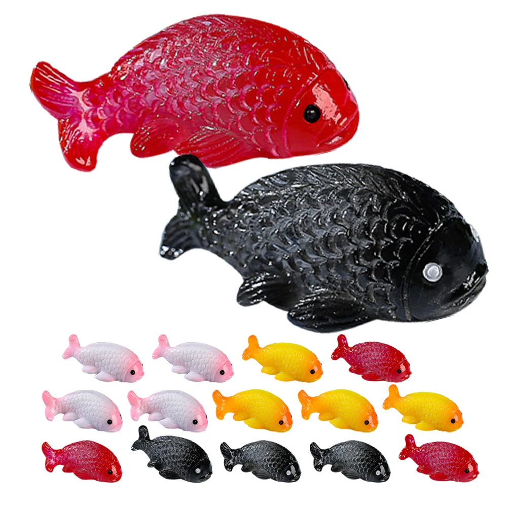 16 Pcs Goldfish Micro Landscape Decoration Resin Lifelike Floating Ornament Mini Carp Figurine Aquarium Fish Tank Accessories
16 Pcs Goldfish Micro Landscape Decoration Resin Lifelike Floating Ornament Mini Carp Figurine Aquarium Fish Tank Accessories
