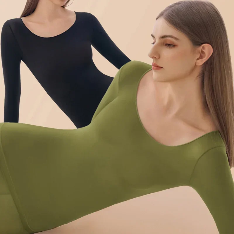 Women's Seamless Thermal Underwear Ultra-thin Set Breathable Comfortable Long Sleeve Slim Fit Base Top Highly Elastic Set
Women's Seamless Thermal Underwear Ultra-thin Set Breathable Comfortable Long Sleeve Slim Fit Base Top Highly Elastic Set