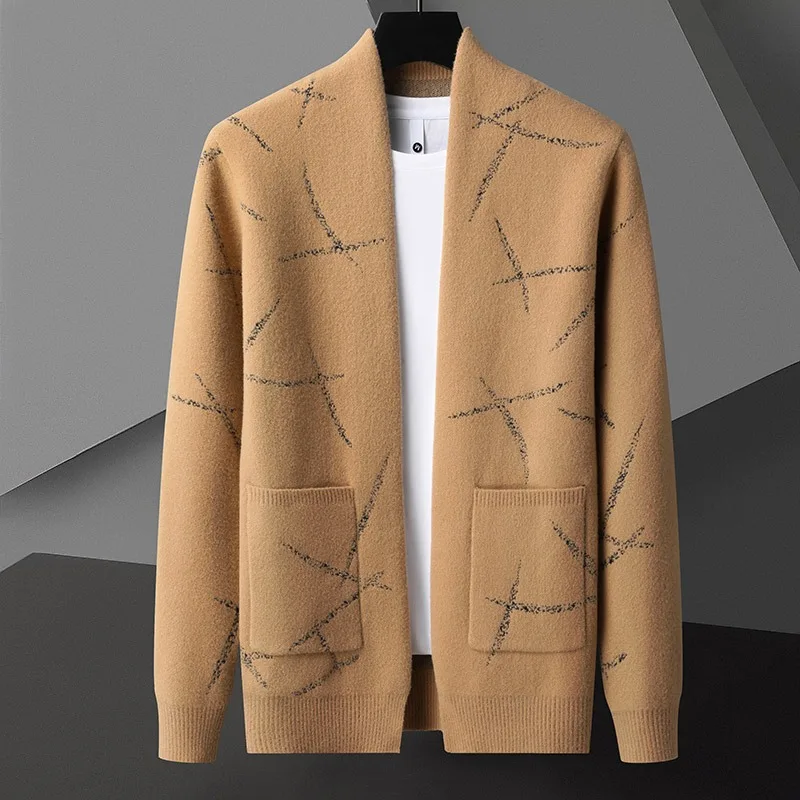 2024 Autumn Men's Knitted Jackets for Men Fashion Long Sleeve Cardigan High Quality Casual Business Sweater Coat Tops
2024 Autumn Men's Knitted Jackets for Men Fashion Long Sleeve Cardigan High Quality Casual Business Sweater Coat Tops