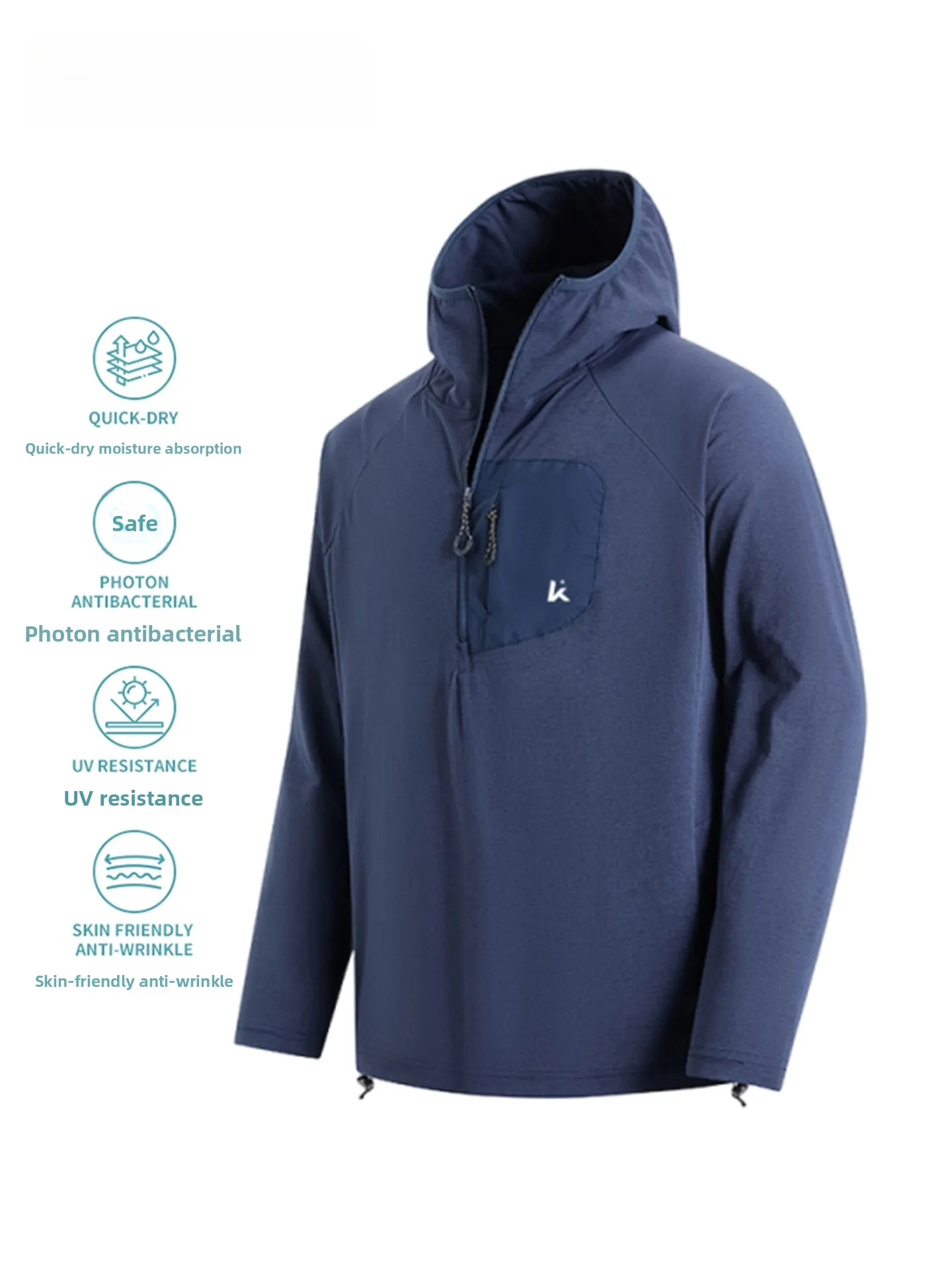 Men's Outdoor Fitn Windproof Jaet Long Sve Qui Dry T-irt Sun Protection Spring New Sle Casual Wear
Men's Outdoor Fitn Windproof Jaet Long Sve Qui Dry T-irt Sun Protection Spring New Sle Casual Wear