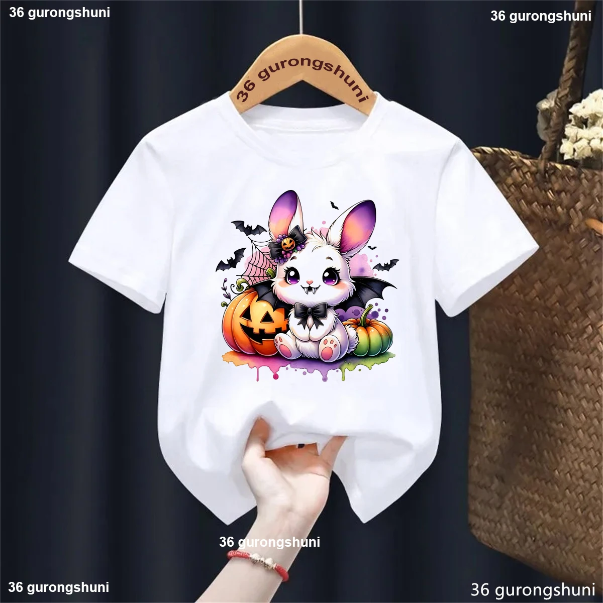 Funny Kids Clothes Rabbit Pumpkin Bat Printed Tshirt Girls/Boys Thanksgiving Halloween T Shirt Harajuku Shirt Summer Tops Tee
Funny Kids Clothes Rabbit Pumpkin Bat Printed Tshirt Girls/Boys Thanksgiving Halloween T Shirt Harajuku Shirt Summer Tops Tee