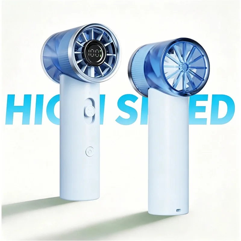 Portable Ice Cold Handheld Fan, USB Powered Brushless Motor Super Strong Wind Mini Cooling Fan for Travel
Portable Ice Cold Handheld Fan, USB Powered Brushless Motor Super Strong Wind Mini Cooling Fan for Travel