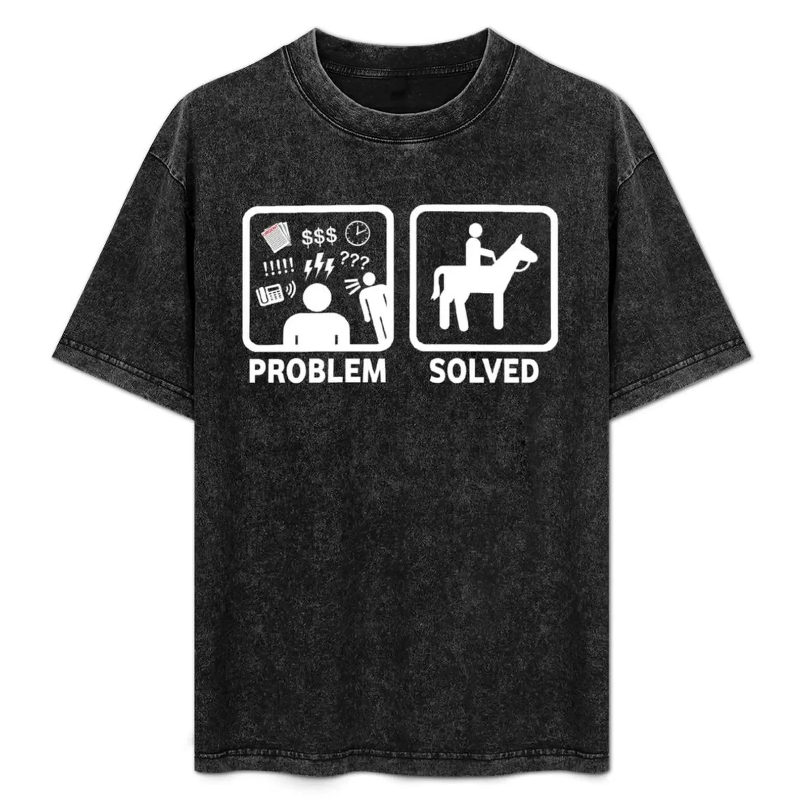 Funny Horse Riding Problem Solved T-Shirt Large Size Breathable Tee
Funny Horse Riding Problem Solved T-Shirt Large Size Breathable Tee