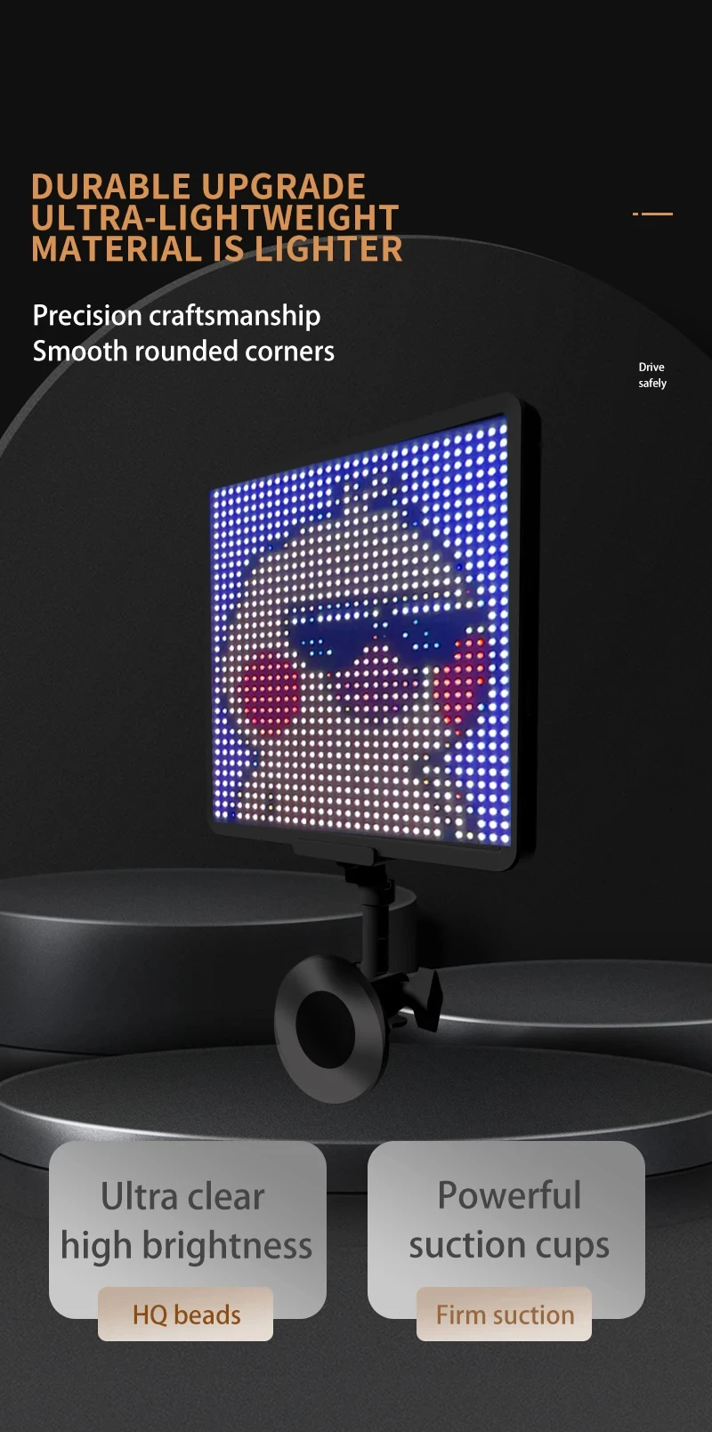 64*64 Car Rear Window Bluetooth APP Control LED Display Graffiti Scrolling Text DIY Expression Screen Pixel Panel Funny Light
64*64 Car Rear Window Bluetooth APP Control LED Display Graffiti Scrolling Text DIY Expression Screen Pixel Panel Funny Light