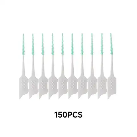 Interdental Brushes 150 Pieces, Dental Cleaning Tools for Daily Oral Hygiene