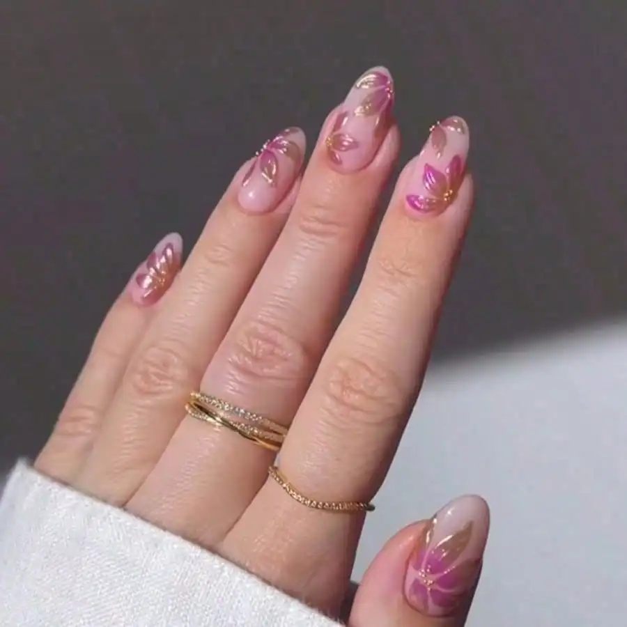 24 Almond Nail Art 3D Three-dimensional Pink and White Flower French Removable Fake Nail Film
24 Almond Nail Art 3D Three-dimensional Pink and White Flower French Removable Fake Nail Film