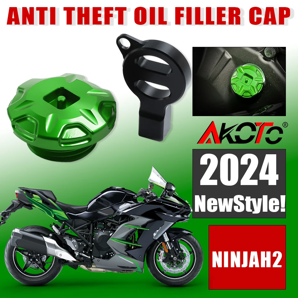 NEW Motorcycles Anti theft Oil Filler Cap Engine Oil Plug Cover For KAWASAKI Ninja H2 R H2R SX SE NinjaH2 2018-2024 2023 Parts
NEW Motorcycles Anti theft Oil Filler Cap Engine Oil Plug Cover For KAWASAKI Ninja H2 R H2R SX SE NinjaH2 2018-2024 2023 Parts