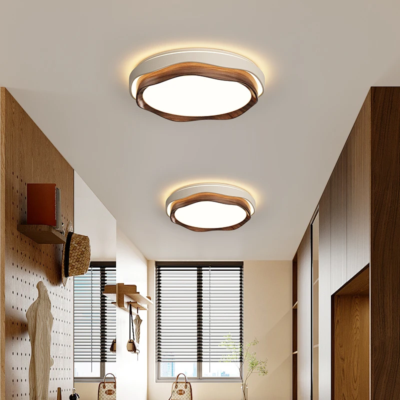 Bedroom Light LED Ceiling Light Circular Walnut Color Study Room Light Simple Modern Aisle Light Restaurant Creative Lighting
Bedroom Light LED Ceiling Light Circular Walnut Color Study Room Light Simple Modern Aisle Light Restaurant Creative Lighting