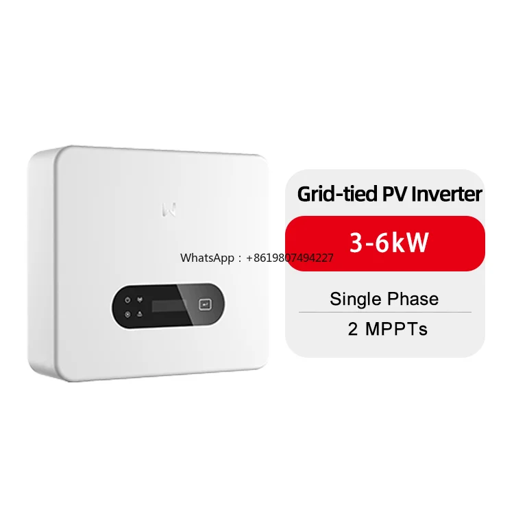 on Grid Solar Inverter GW-3/3.6/4.2/5/6KW-DNS-G4 Single Phase 2 MPPTs 50/60Hz 98.1% Efficiency IP66 5-Year Warranty
on Grid Solar Inverter GW-3/3.6/4.2/5/6KW-DNS-G4 Single Phase 2 MPPTs 50/60Hz 98.1% Efficiency IP66 5-Year Warranty