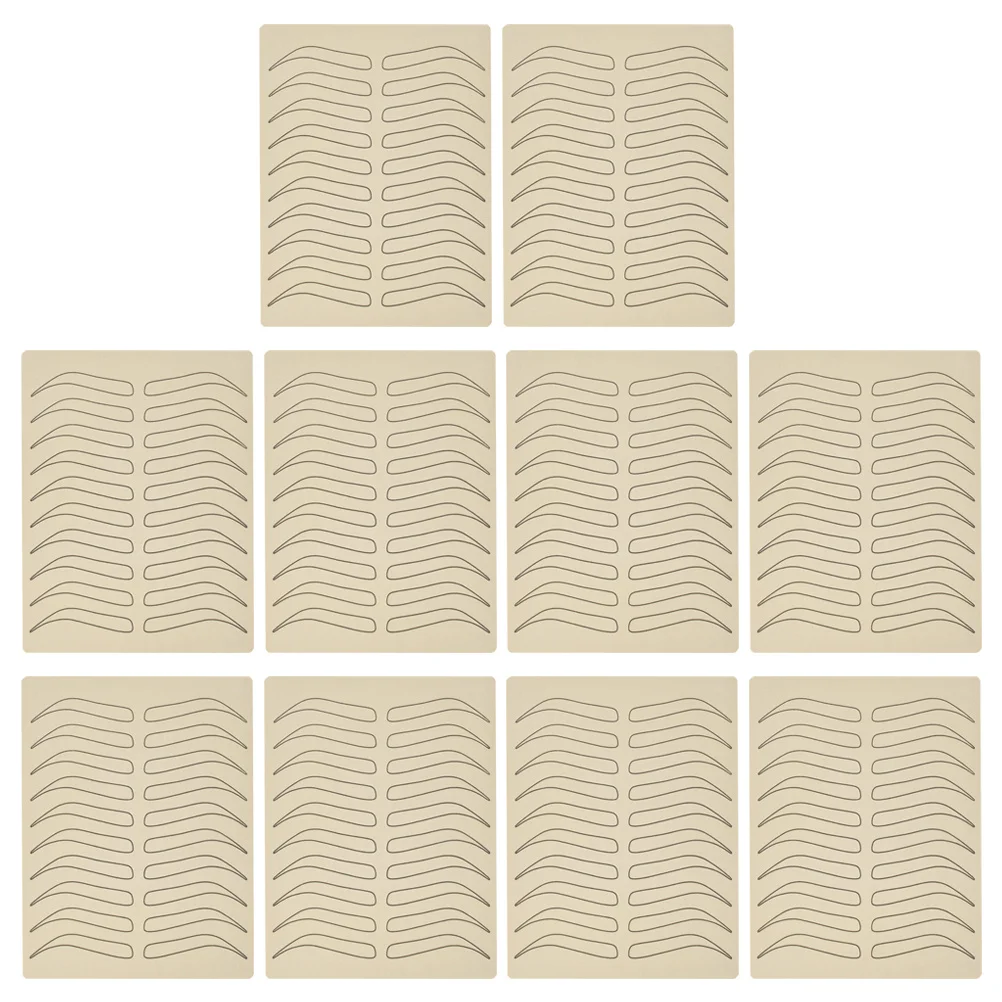 10Pcs Eyebrow Practice Skin Realistic Silicone Tattooing Skin Training Sheet Professional Microblading Tattoo Artist Supplies
10Pcs Eyebrow Practice Skin Realistic Silicone Tattooing Skin Training Sheet Professional Microblading Tattoo Artist Supplies