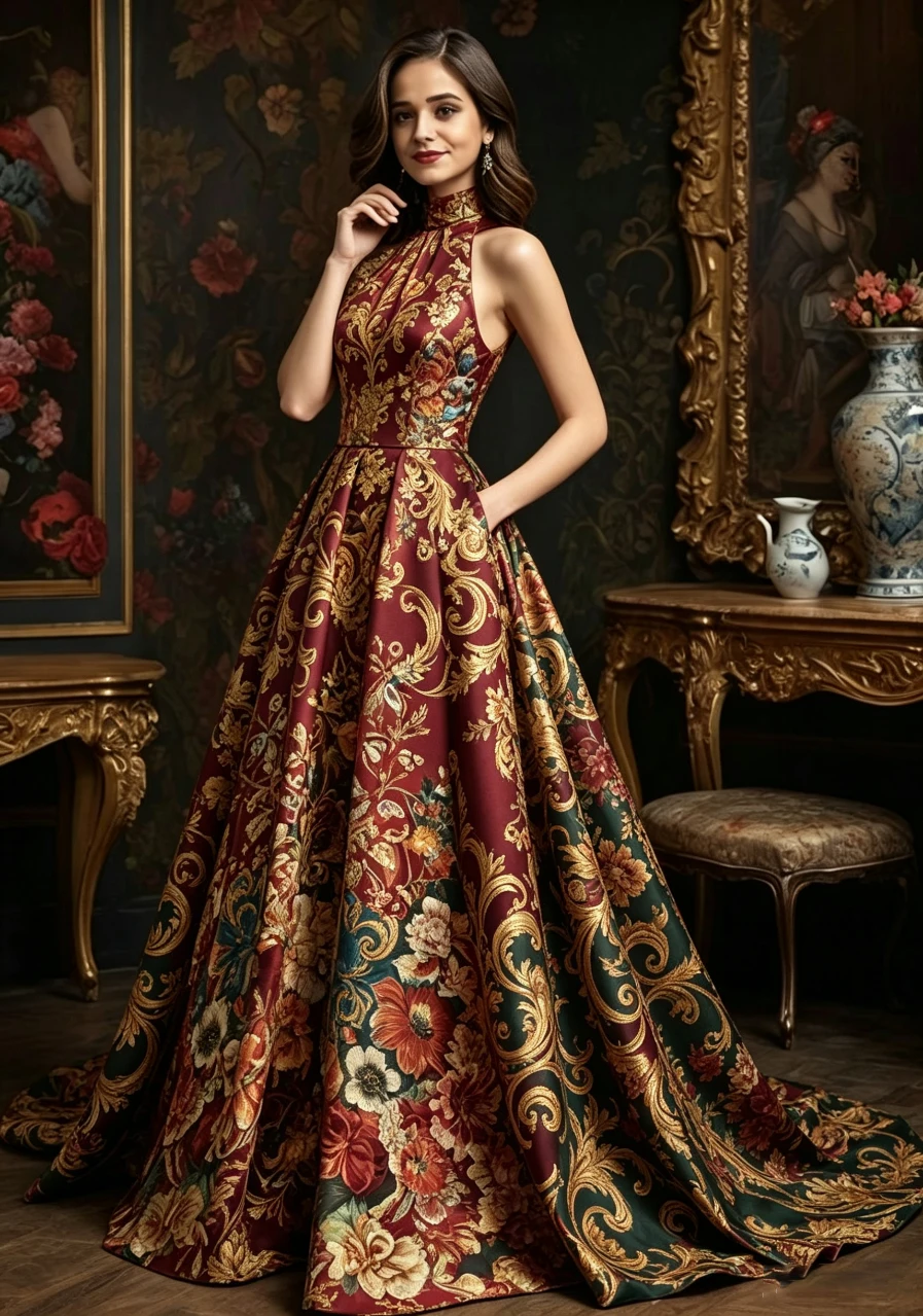 Women's Print Halter Neck Maxi Dress Sleeveless High Waist A-Line Wedding Guest Cocktail Party Evening Long Dress Summer
Women's Print Halter Neck Maxi Dress Sleeveless High Waist A-Line Wedding Guest Cocktail Party Evening Long Dress Summer