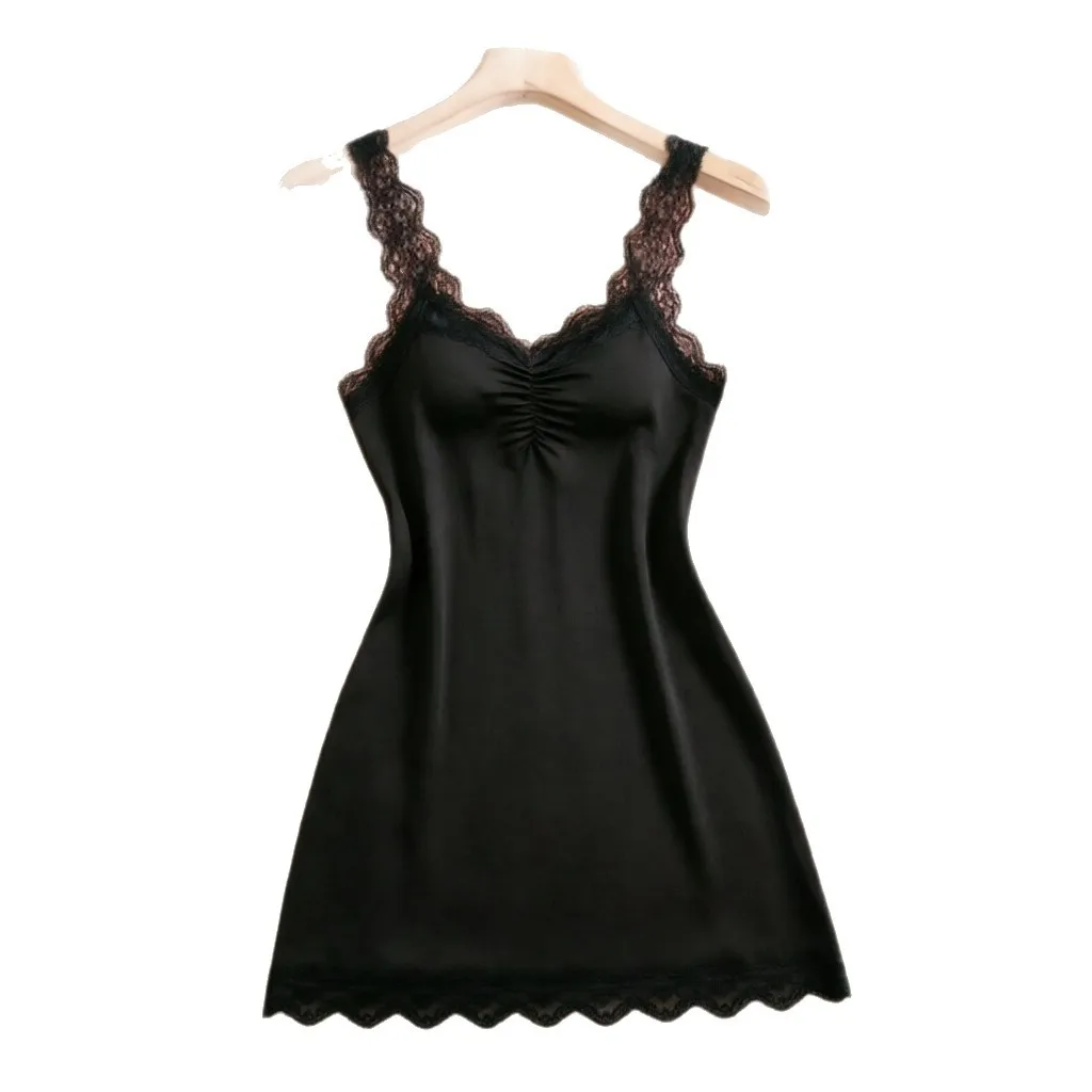 New Pure Desire Hot Girl Fashion Sexy Soft Nightdress Summer Homewear Strap Waist-Enhancing Chest-Enhancing Slim Short 0G29
New Pure Desire Hot Girl Fashion Sexy Soft Nightdress Summer Homewear Strap Waist-Enhancing Chest-Enhancing Slim Short 0G29