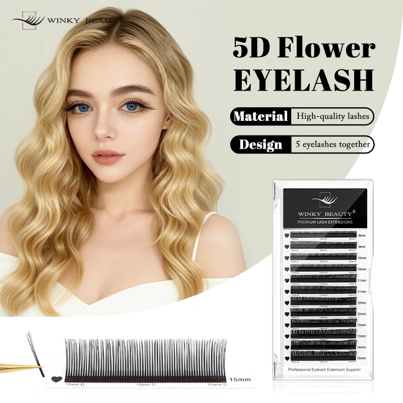 winky beauty 12 Rows 0.07mm 5D Flower Fairy Flora Lashes spikes classic Individual Eyelash Extension Lashes Premade Fans
winky beauty 12 Rows 0.07mm 5D Flower Fairy Flora Lashes spikes classic Individual Eyelash Extension Lashes Premade Fans