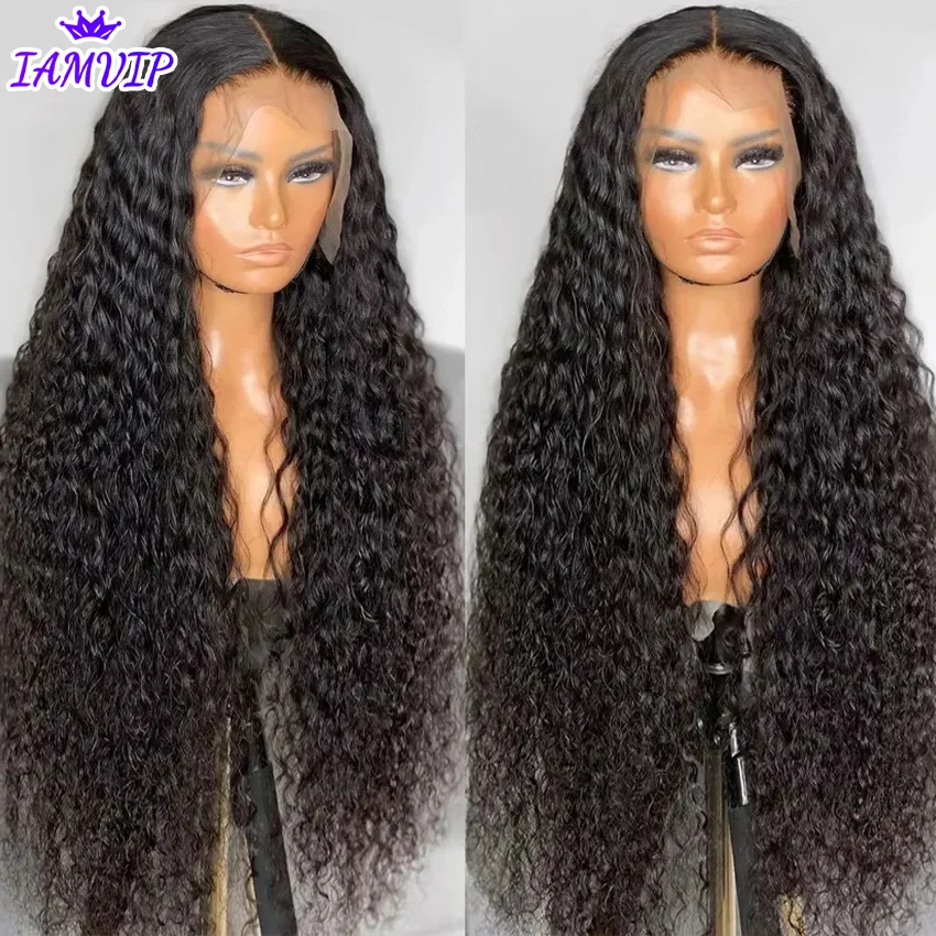 30 40 inch 250% 13x6 HD Lace Frontal Wig for Women 13x4 Front Deep Wave Kinky Curly Human Hair Dark Black Glueless Pre Plucked
30 40 inch 250% 13x6 HD Lace Frontal Wig for Women 13x4 Front Deep Wave Kinky Curly Human Hair Dark Black Glueless Pre Plucked