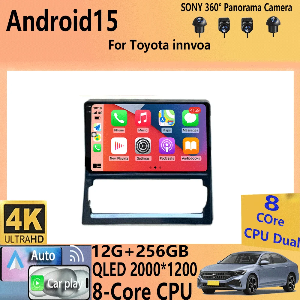 Car Radio 9" Android 15 Wireless Carplay Android Auto for Toyota innvoa 2024 Multimedia Player Navigation GPS 4G+WiFi AutoRadio
Car Radio 9" Android 15 Wireless Carplay Android Auto for Toyota innvoa 2024 Multimedia Player Navigation GPS 4G+WiFi AutoRadio