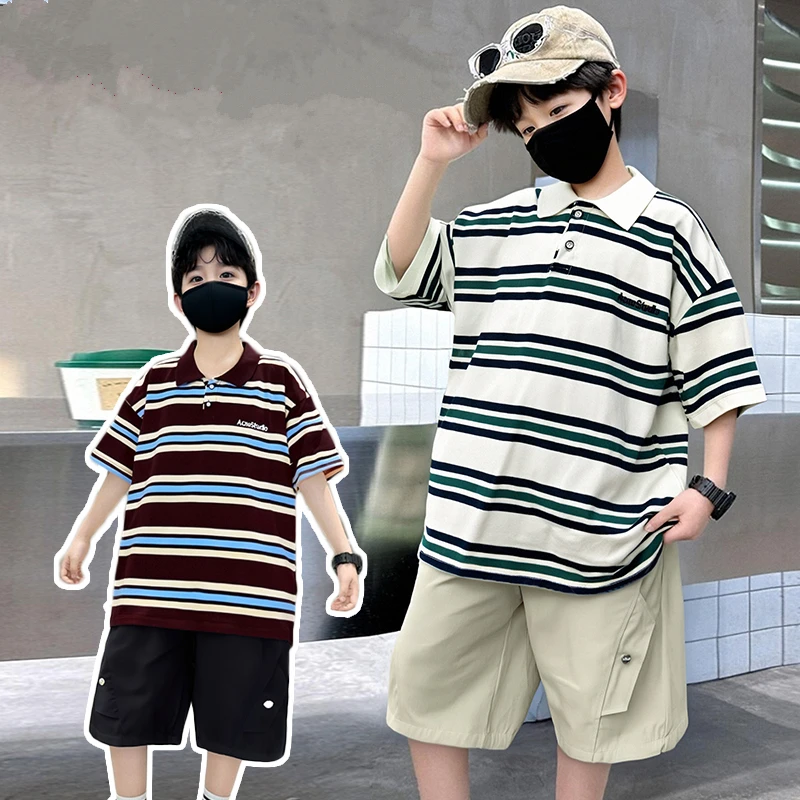 Elegant Children Summer Clothes Set for Teen Boy Cotton Polo Shirt Shorts Two Pieces Outfit Suit Kids Clothing 5 7 9 11 13 14 Y
Elegant Children Summer Clothes Set for Teen Boy Cotton Polo Shirt Shorts Two Pieces Outfit Suit Kids Clothing 5 7 9 11 13 14 Y