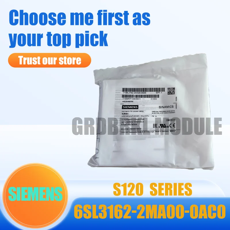 New Original SIEMENS 6SL3162-2MA00-0AC0 6SL3 162-2MA00-0AC0 SINAMICS S120 POWER CONNECTOR
New Original SIEMENS 6SL3162-2MA00-0AC0 6SL3 162-2MA00-0AC0 SINAMICS S120 POWER CONNECTOR