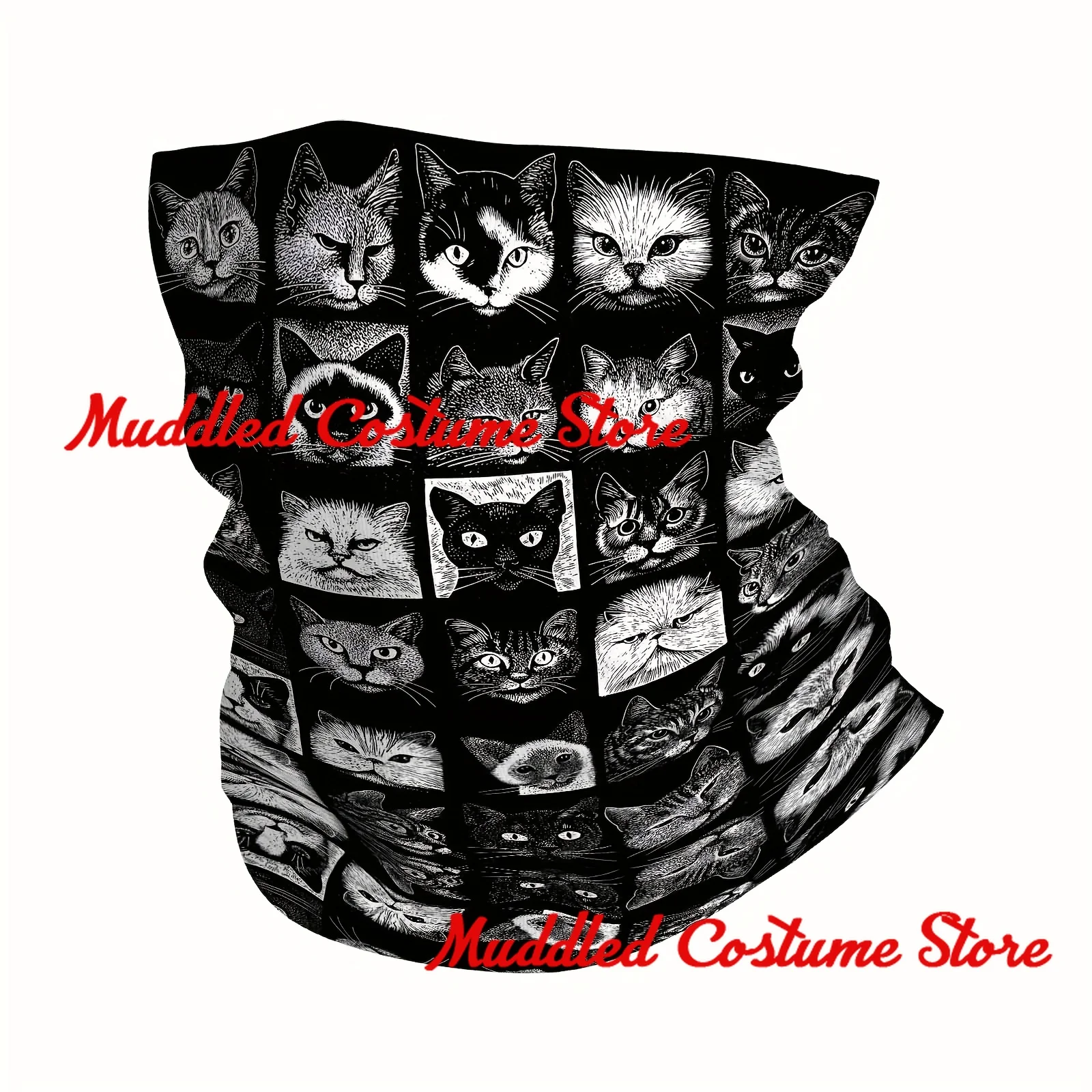 Cat Lover's Black and White Neck Gaiter Bandana Winter Neck Warmer Men Windproof Wrap Face Scarf for Hiking Gaiter Headband
Cat Lover's Black and White Neck Gaiter Bandana Winter Neck Warmer Men Windproof Wrap Face Scarf for Hiking Gaiter Headband