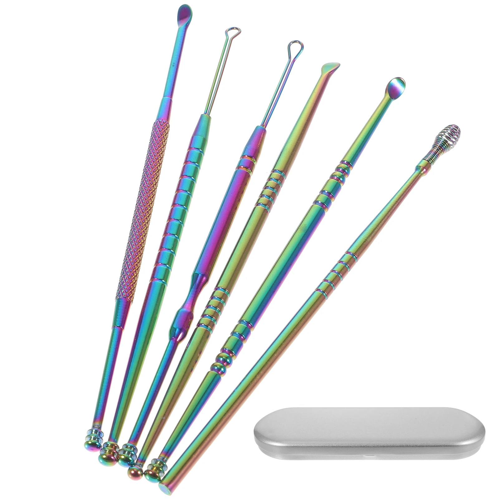6 Ear Picks Stainless Steel Spiral Cleaning Tools Different Sizes Smooth Ergonomic Family Durable Practical Wax Removal Health
6 Ear Picks Stainless Steel Spiral Cleaning Tools Different Sizes Smooth Ergonomic Family Durable Practical Wax Removal Health
