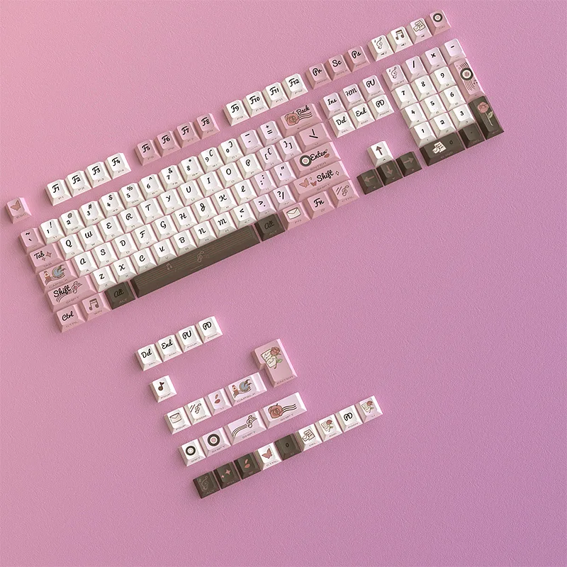 Memory record keycap hot sublimation original small full set of 125 key PBT customization
Memory record keycap hot sublimation original small full set of 125 key PBT customization