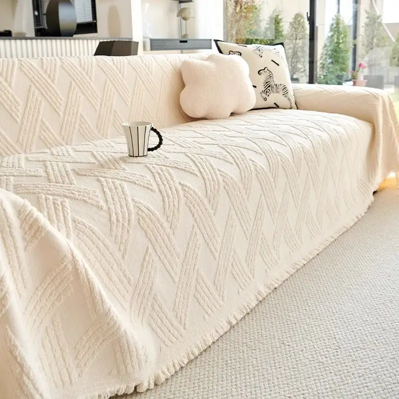 Striped Cream Style Sofa Cover Fabric For All Seasons, Anti Slip And Anti Cat Scratch 2025 New Plush All Inclusive Cover Cloth
Striped Cream Style Sofa Cover Fabric For All Seasons, Anti Slip And Anti Cat Scratch 2025 New Plush All Inclusive Cover Cloth
