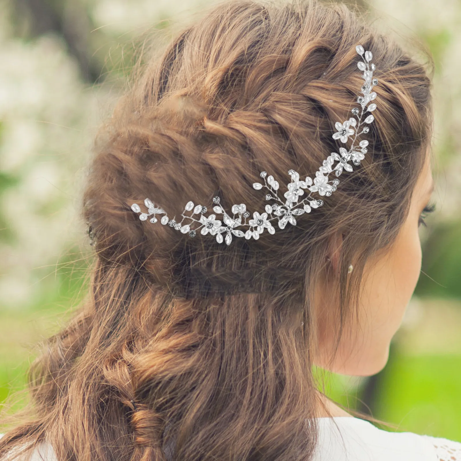Handmade Bridal Rhinestone Pearl Headband Double Comb Wedding Hair Accessory Beaded Rhinestone Bridal Hairpiece
Handmade Bridal Rhinestone Pearl Headband Double Comb Wedding Hair Accessory Beaded Rhinestone Bridal Hairpiece