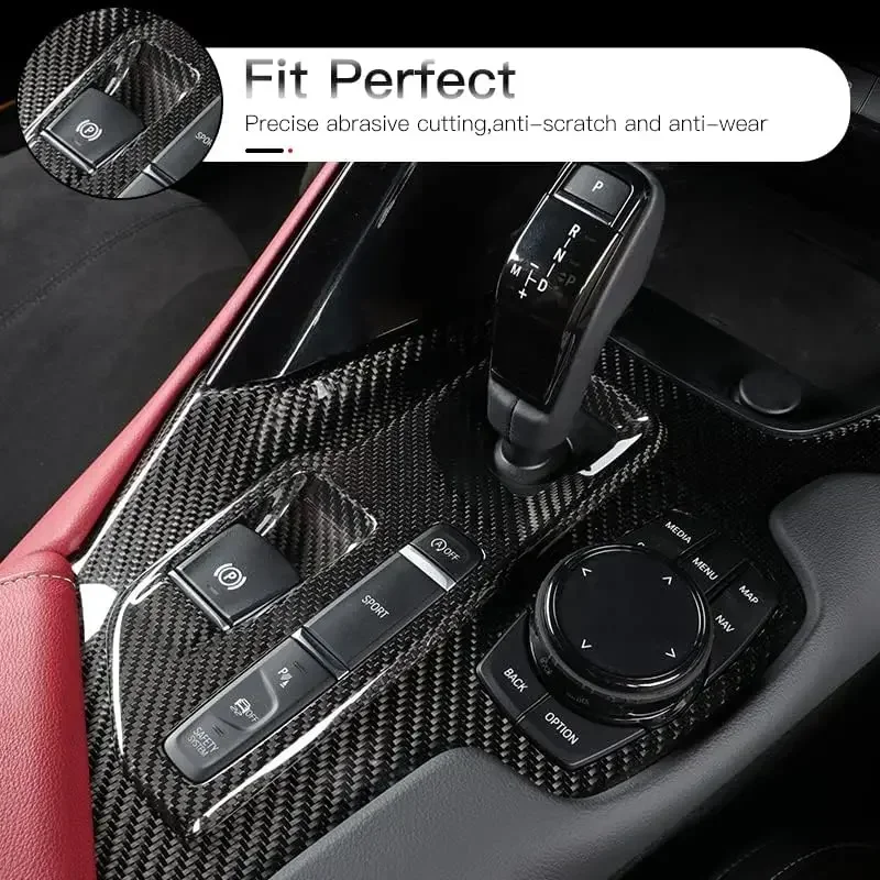 For Toyota GR Supra A90 A91 MK5 Real Dry Carbon Fiber 19-24 Gear Shift Panel Trim Cover Anti-Scratch Protector Frame Accessories
For Toyota GR Supra A90 A91 MK5 Real Dry Carbon Fiber 19-24 Gear Shift Panel Trim Cover Anti-Scratch Protector Frame Accessories
